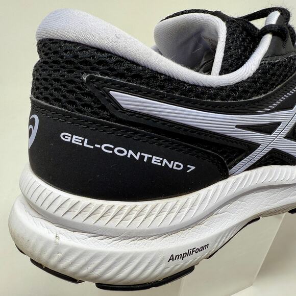 ASICS Gel Contend-7 Run Shoes Womens Sz 10 Black White Lightweight I.7.1 Durable - Picture 7 of 16